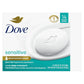 Dove Beauty Bar Más humectante que el jabón en barra para una piel más suave, sin fragancia, barra de belleza hipoalergénica para piel sensible con limpiador suave 3.75 oz 14 barras