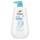 Dove Body Wash con dosificador exfoliante suave con minerales marinos para una piel suave como la loción durante 24 horas, limpiador hidratante para la piel sin sulfatos ni parabenos, 908 g