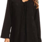 Sakkas Caylyan Long Adjustable Embroidered Long Sleeve Blouse With Corset Top