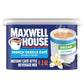 Maxwell House mezcla instantánea de café estilo cafetería, descafeinado y sin azúcar, fácil de preparar, 1 recipiente, para café matutino rápido o un gusto por la tarde, French Vanilla Cafe, lácteos kosher, 4.3 oz