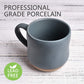 Bosmarlin Large Stoneware Speckled Coffee Mugs Set of 2, Big Tea Cup, 17 Oz, Dishwasher and Microwave Safe