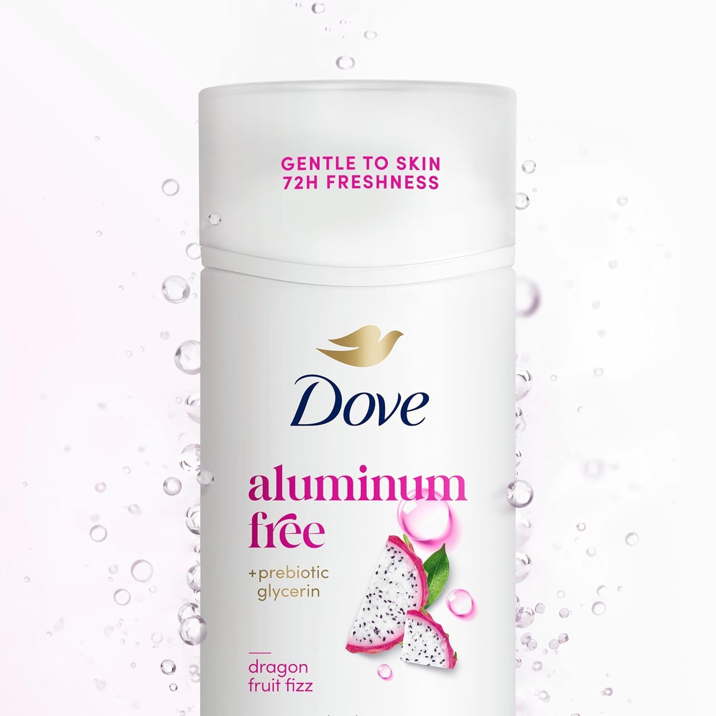 Dove Desodorante en Barra Dragon Fruit Fizz para 72 Horas de Protección contra el Olor Sin Aluminio 2.4 oz
