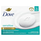 Dove Beauty Bar Más humectante que el jabón en barra para una piel más suave, sin fragancia, barra de belleza hipoalergénica para piel sensible con limpiador suave 3.75 oz 14 barras