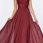Cinderella Divine 7258W Off The Shoulder Long  Gown
