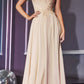 Cinderella Divine 7258 Off The Shoulder Long Gown