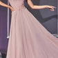 Cinderella Divine 7258 Off The Shoulder Long Gown