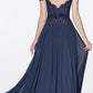 Cinderella Divine 7258W Off The Shoulder Long  Gown