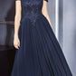 Cinderella Divine 7258W Off The Shoulder Long  Gown