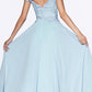 Cinderella Divine 7258 Off The Shoulder Long Gown