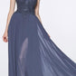 Cinderella Divine 7258 Off The Shoulder Long Gown