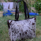 Cowhide Crossbody Bag - Chic Genuine Leather Purse with Adjustable Strap, Perfect Everyday Leather Crossbody for Her