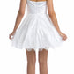 Juliet 733 One Shoulder Short Dress Sparkly Sequins Glitter Tulle Skirt