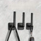 4-Pack: Adhesive Toilet Paper Holder, Wall Mount, White & Black