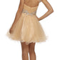 CLEARANCE - Juliet 742 Cap Sleeve Baby Doll Dress Short A-Line Poofy Tulle (Size 2XL)