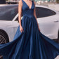 Ladivine 7447 Dress A-Line Soft Satin Gown