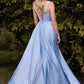 Ladivine 7447 Dress A-Line Soft Satin Gown