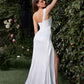Ladivine 7448W Dress One Shoulder Satin Bridal Gown