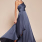 Ladivine 7450 Dress One Shoulder Satin A-Line Gown