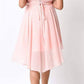 OFERTA - Vestido corto de gasa sin tirantes línea A Cinderella Divine 7456 (Talla 12)