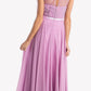 Cinderella Divine 7458 Illusion Sweetheart Long Chiffon Dress