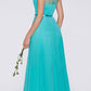 Cinderella Divine 7458 Illusion Sweetheart Long Chiffon Dress