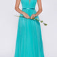 Cinderella Divine 7458 Illusion Sweetheart Long Chiffon Dress
