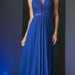 Cinderella Divine 7458 Illusion Sweetheart Long Chiffon Dress