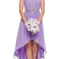 Juliet 747 Asymmetrical Strapless Ruched Bodice Dress