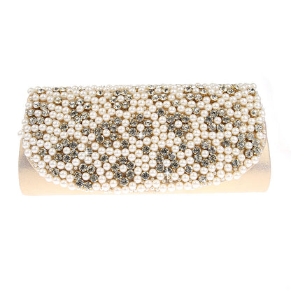 Boutique Rhinestone Pearl Banquet Clutch Fashion Evening Bags