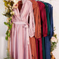 Cinderella Divine 7475C Long Split Blouson Sleeve Formal Dress Thigh Split