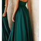 Ladivine 7485 Long Sweetheart Soft Satin A-Line Formal Dress