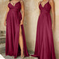 Cinderella Divine 7485C Sweetheart Neckline Soft Satin A-Line Formal Dress