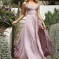 Ladivine 7485 Long Sweetheart Soft Satin A-Line Formal Dress