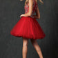 Juliet 749 Poofy A Line Short Dress Tulle Embroidery