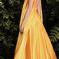 Cinderella Divine 7490 Long Soft Satin A-Line Dress