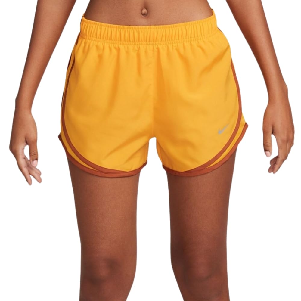 Nike Pantalones Cortos Dri-fit Tempo Track 3.5 para Mujer (Talla Pequeña Regular Americana Sundial/Wolf Grey)