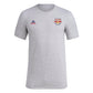 adidas Mens Short Sleeve Pre-Game T-Shirt Medium Grey Heather/New York Red Bulls X-Large