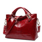 Women's Retro Oil Wax Leather Soft Bags