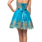Juliet 759 Short Sweetheart Neckline Strapless Dress with Bow