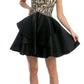 Juliet 760 Embellished Bodice Layered Skirt Short Dress