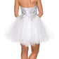 CLEARANCE - Juliet 762 Sweetheart Neckline Poofy Short Dress (Size M)