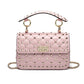 Unique Women's Genuine Leather Rivet Portable Shoulder Bags
