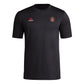 adidas Mens FC Short Sleeve Pre-Game T-Shirt Black/Atlanta United Medium