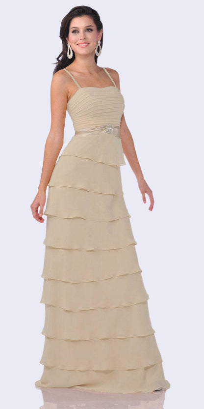 OFERTA - Vestido con chaqueta de falda larga y capas Cinderella Divine 7731 (Talla M)