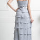 OFERTA - Vestido con chaqueta de falda larga y capas Cinderella Divine 7731 (Talla M)