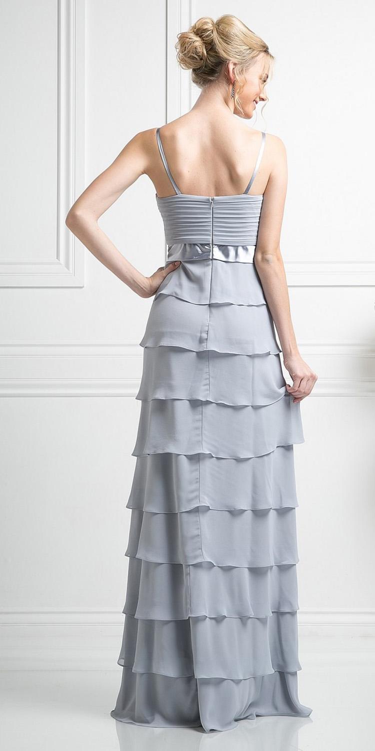 OFERTA - Vestido con chaqueta de falda larga y capas Cinderella Divine 7731 (Talla M)