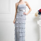 OFERTA - Vestido con chaqueta de falda larga y capas Cinderella Divine 7731 (Talla M)