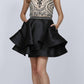 Juliet 777 Two-Piece Short Dress Halter Embellished Bodice