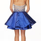 Juliet 777 Two-Piece Short Dress Halter Embellished Bodice