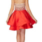 Juliet 777 Two-Piece Short Dress Halter Embellished Bodice